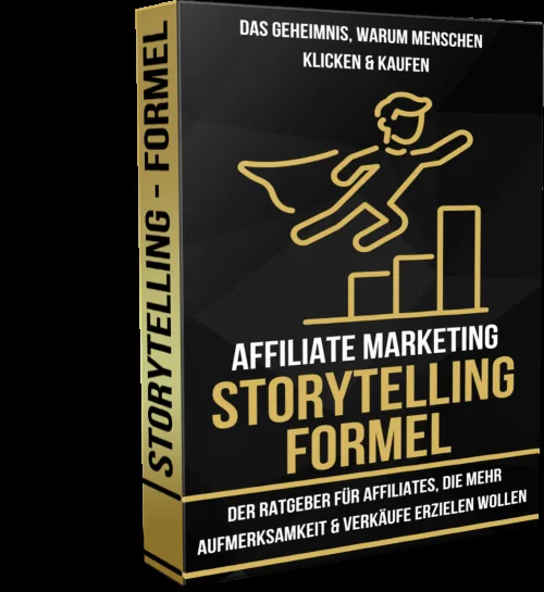 Cover des E-Books Affiliate Marketing Storytelling-Formel