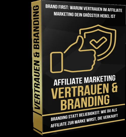 Cover des E-Books Affiliate Marketing Vertrauen und Branding als gekennzeichneter Anbieterlink